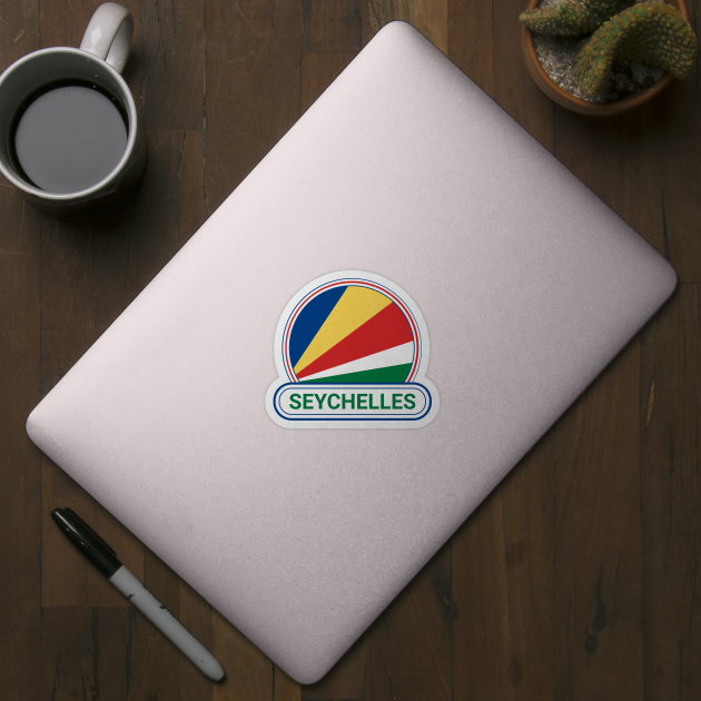 Seychelles Country Badge - Seychelles Flag by Yesteeyear